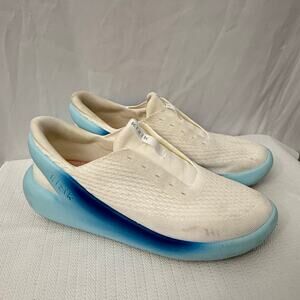 Kizik Roamer Shoes Men's 10 Glacier Blue White Athletic Hands Free Slip On